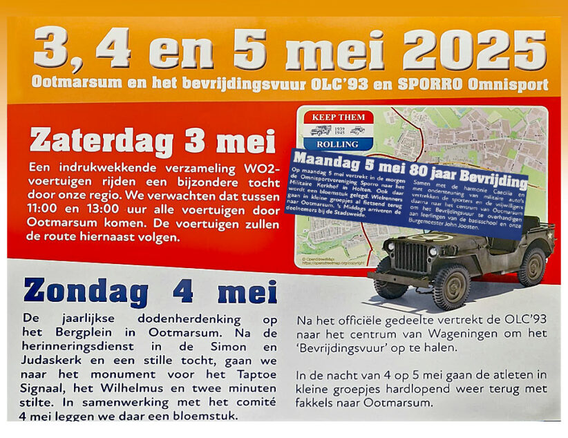 Ootmarsum viert en herdenkt 80 jaar bevrijding