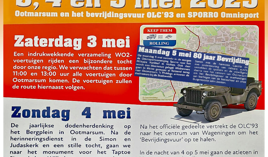 Ootmarsum viert en herdenkt 80 jaar bevrijding