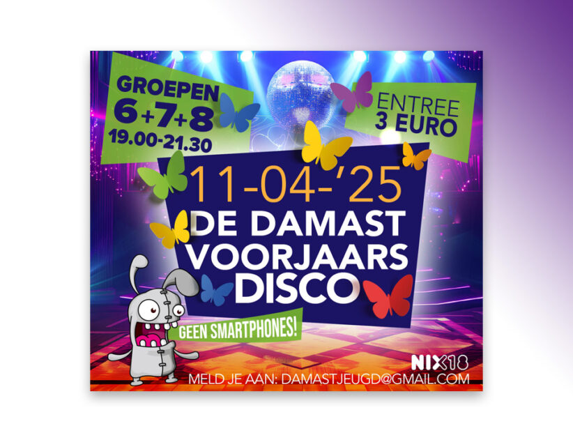 Dansvloer in het Damast ligt klaar voor de voorjaarsdisco