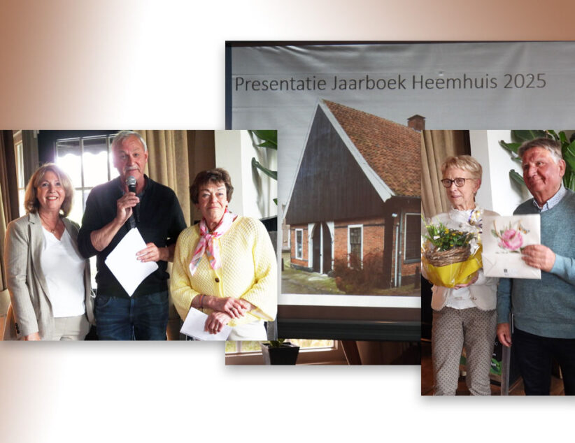Harry Wolbers ontvangt eerste exemplaar jaarboek Heemhuis