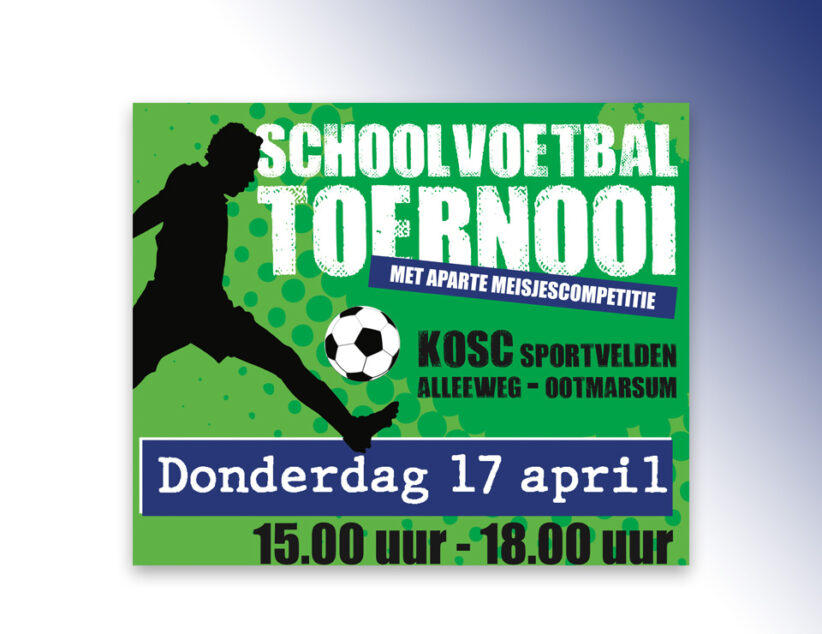 Schoolvoetbaltoernooi bij KOSC