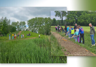 Inzaaien achter de waterzuivering
