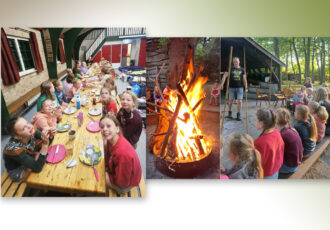 Welpenmeisjes genieten van een geslaagd weekendkamp!