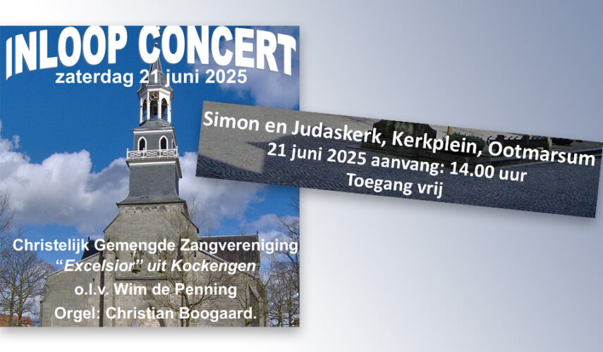 Inloopconcert koor ‘Excelsior’ in Simon en Judaskerk