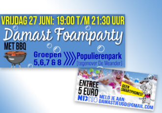 Schuimparty sluit Damastjeugd seizoen af