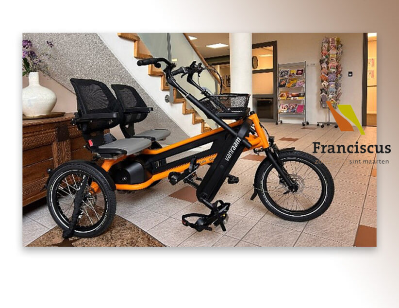 Prachtige nieuwe duofiets voor bewoners Franciscus