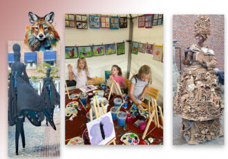 Jeugd productief tijdens Kunst in Ootmarsum