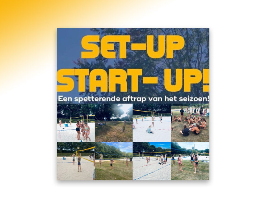 Spetterende aftrap ‘Volleystars’ Set-Up ‘65