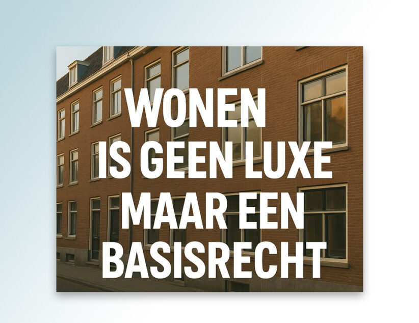 Wonen is geen luxe maar een basisrecht