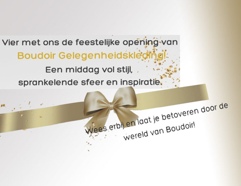 Boudoir opent een tweede winkel in Ootmarsum: Boudoir Gelegenheidskleding