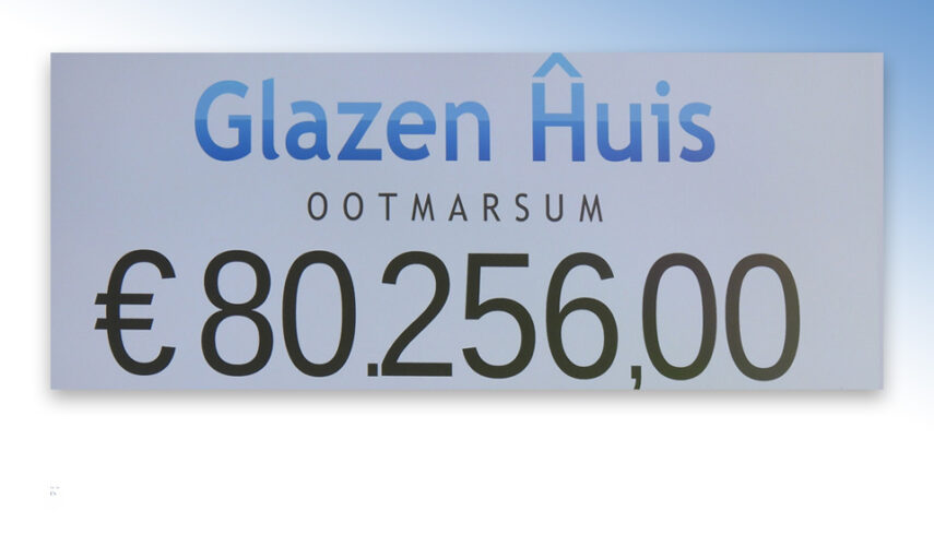 Opnieuw recordbedrag Glazen Huis Ootmarsum
