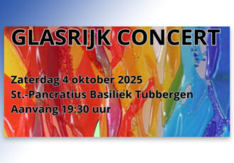 GLASRIJK concert in teken van ‘Geloof, hoop en vrede’