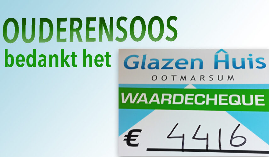 Dank aan het Glazen Huis