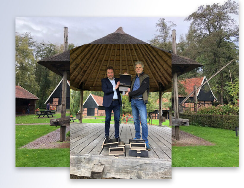 Vleermuiskasten van ROC Hengelo voor Openluchtmuseum