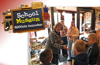 Feest in het schoolmuseum: 8000e bezoeker