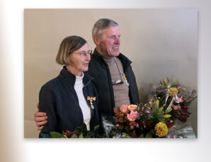 Ria en Jan Eertman koninklijk onderscheiden tijdens jaarvergadering Lammerink Set-Up ‘65
