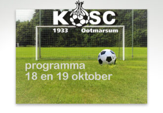 Twee thuiswedstrijden voor KOSC teams