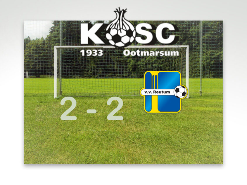 KOSC en Reutum houden elkaar in evenwicht