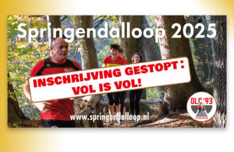 Inschrijving Springendalloop niet meer mogelijk 