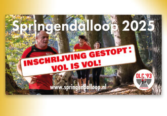 Inschrijving Springendalloop niet meer mogelijk