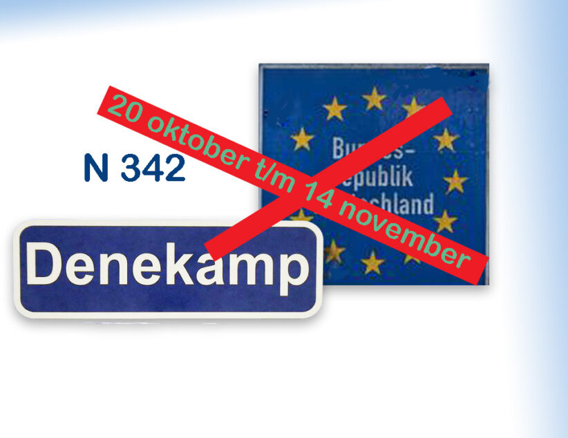 N342 Denekamp-Duitse grens dicht