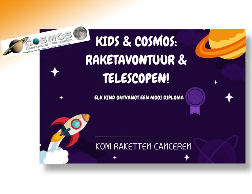 Herfstvakantie bij Sterrenwacht Cosmos:  bouw je eigen raket en ontdek de sterren!