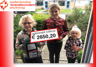 Ruim 2600 euro voor Brandwondenstichting