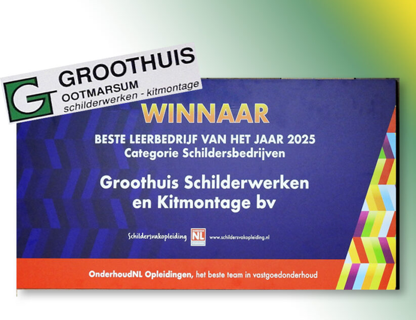 Groothuis BV beste leerbedrijf Schildersbedrijven