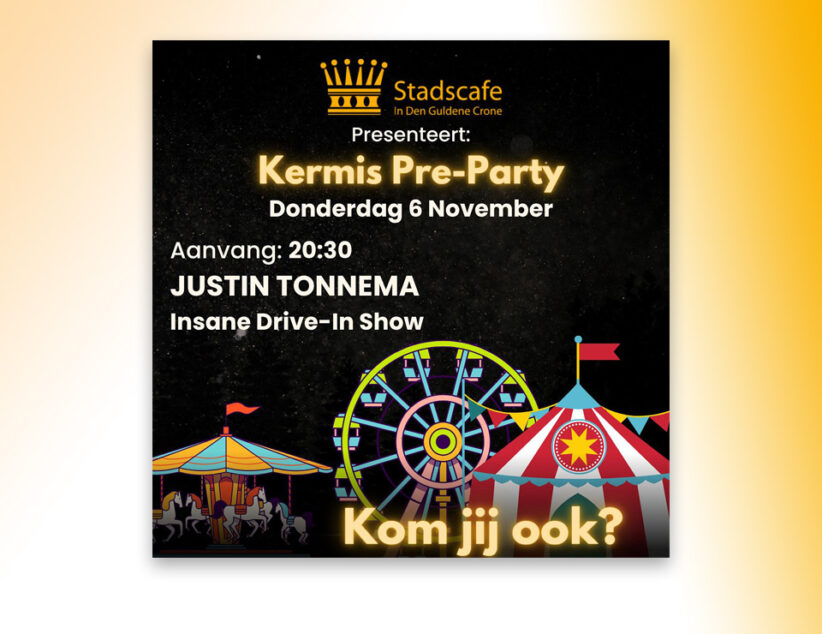 Justin Tonnema en Ageloër Stijn Boers in Kermis Pre-Party
