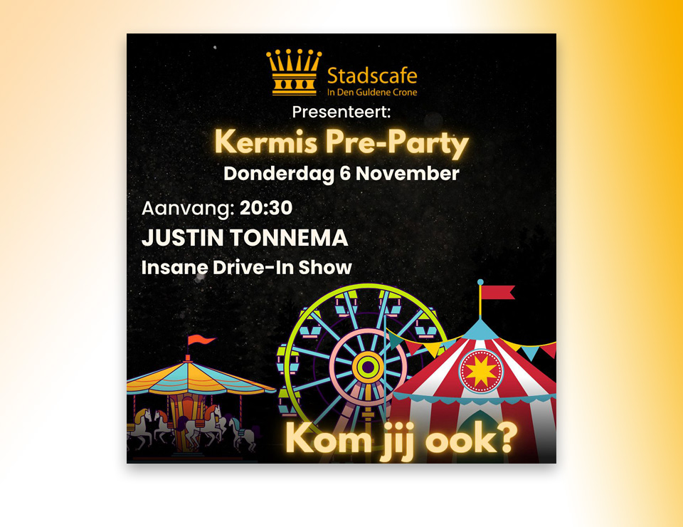 Justin Tonnema en Ageloër Stijn Boers in Kermis Pre-Party