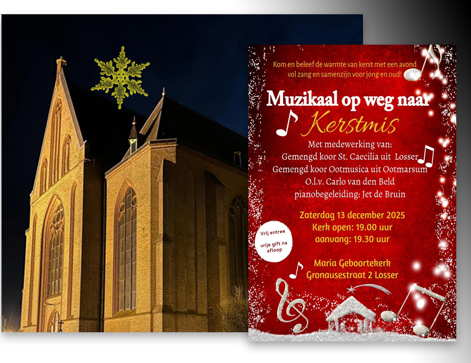 Twee koren samen op weg naar Kerst