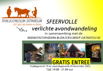 Een verlicht Openluchtmuseum opent de poorten