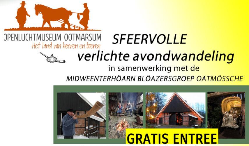 Een verlicht Openluchtmuseum opent de poorten