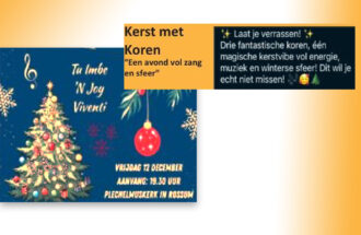 ‘Kerst met koren’ in Rossum