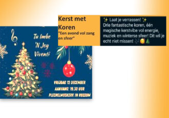 ‘Kerst met koren’ in Rossum