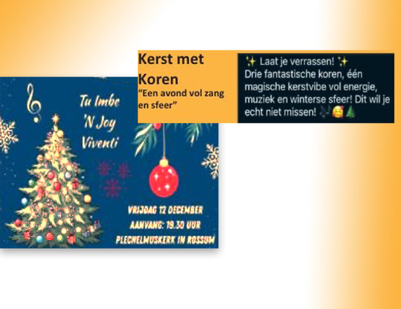 ‘Kerst met koren’ in Rossum