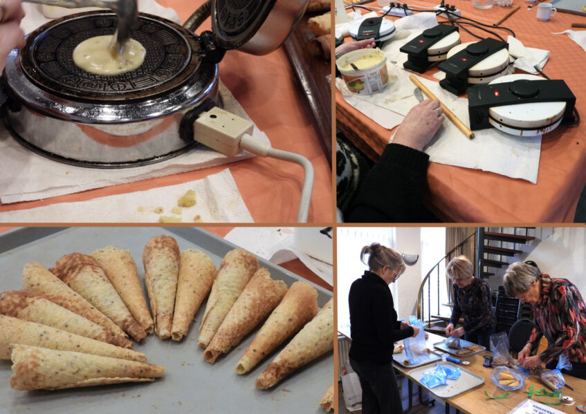 Knieperkes bakken in Ons Gebouw