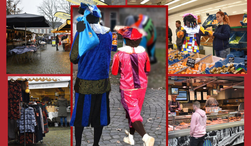 Piet neemt wat lekkers mee naar de markt