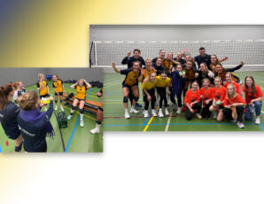 Spannende derby in sporthal de Schalm