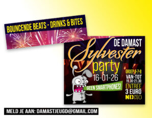 Damast Disco presenteert: Sylvester Party voor groep 6, 7 & 8!