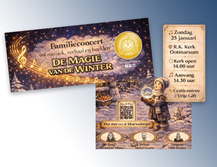 Magisch familieconcert Harmonie St. Caecilia Ootmarsum: De magie van de winter
