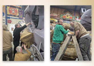 Klootschieters de Brink plakken bij de Siepeljonkers