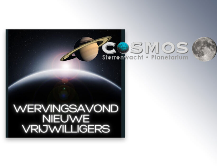 Wervingsavond nieuwe vrijwilligers Sterrenwacht Cosmos