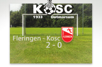 KOSC verliest in de eerste helft van koploper Fleringen