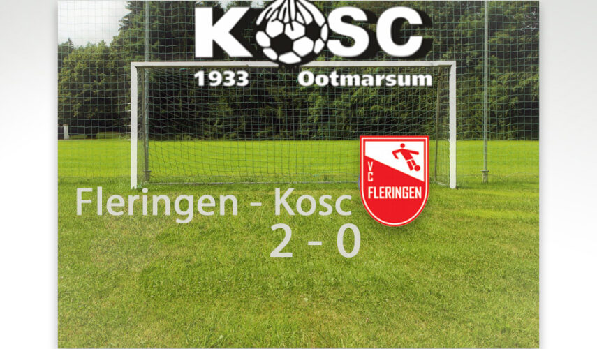 KOSC verliest in de eerste helft van koploper Fleringen