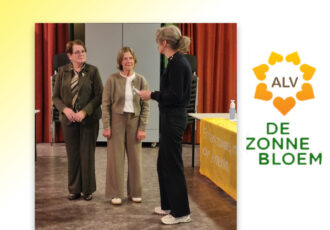 Uniek Zonnebloem jubileum voor Siny Deterink