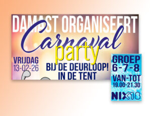 Damast Jeugd Disco: Carnaval in de tent bij café ’n Deurloop