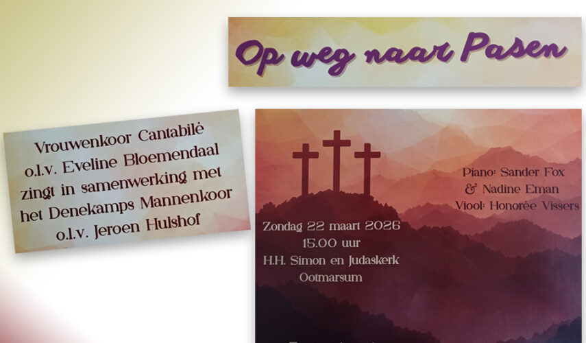 Met passie ‘Op weg naar Pasen’