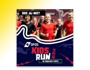 Eerste editie Kidsrun bij de Grolsch Veste
