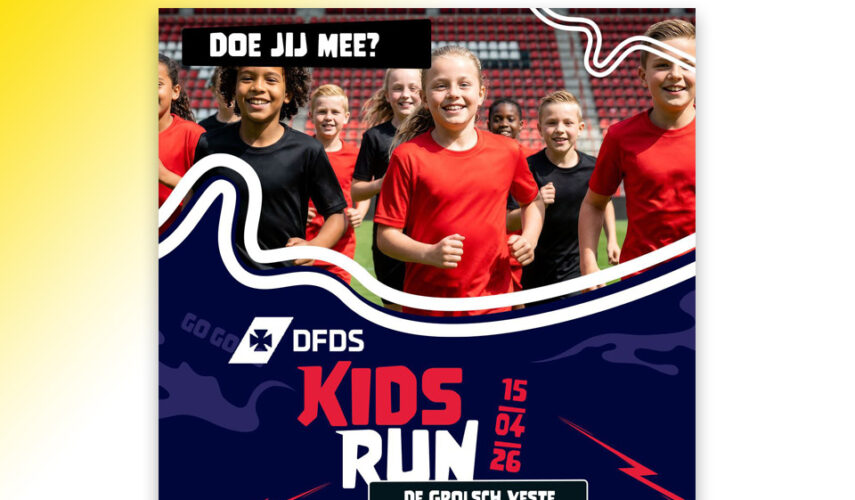 Eerste editie Kidsrun bij de Grolsch Veste
